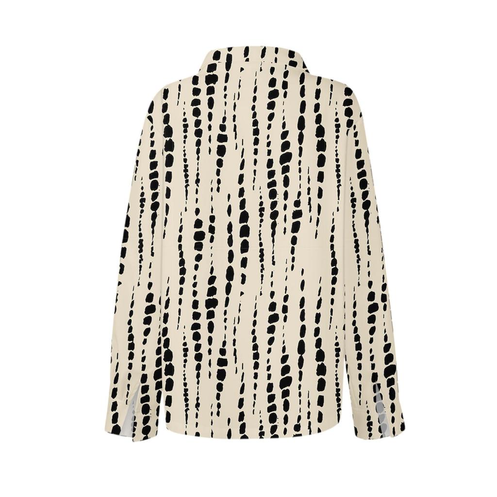 Women's Shirt With Floral Print Buttons, Long Sleeved Casual Regular Shirt  Blouses Casual Plus Size Basic Tops