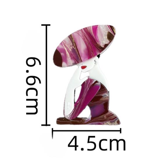 Mode Moderne Mädchen Brosche Acryl Mode Neues Nischen Design Premium Anstecknadel Trend Accessoires