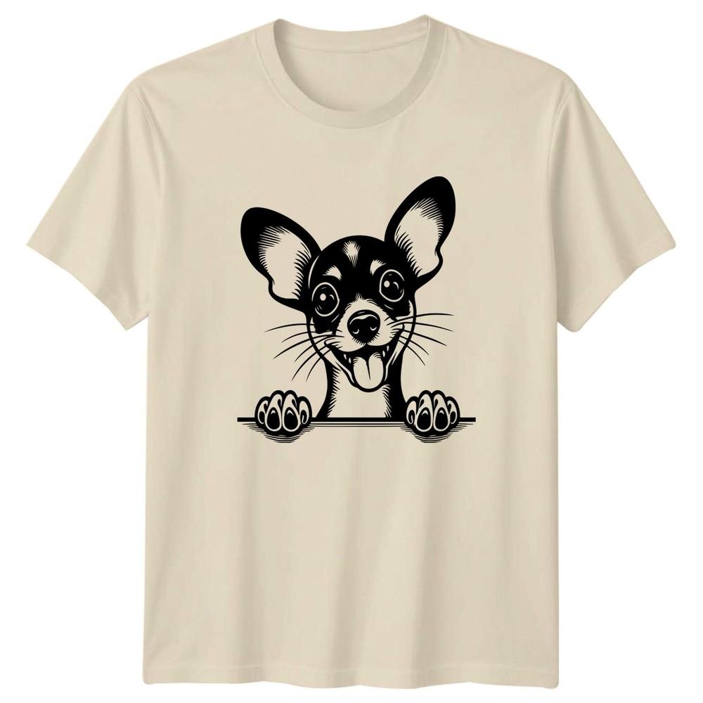 Happy Chihuahua Dog Breed Animal Unisexs TShirt Unisexs Tee Graphic Unisex Top