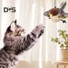 Flapping Bird Cat Toy Interactive Chirping Bird Catnip Toy with Lifelike Sound Touch Activated Rechargeable Bird Cat Kicker Toy for Indoor Cats