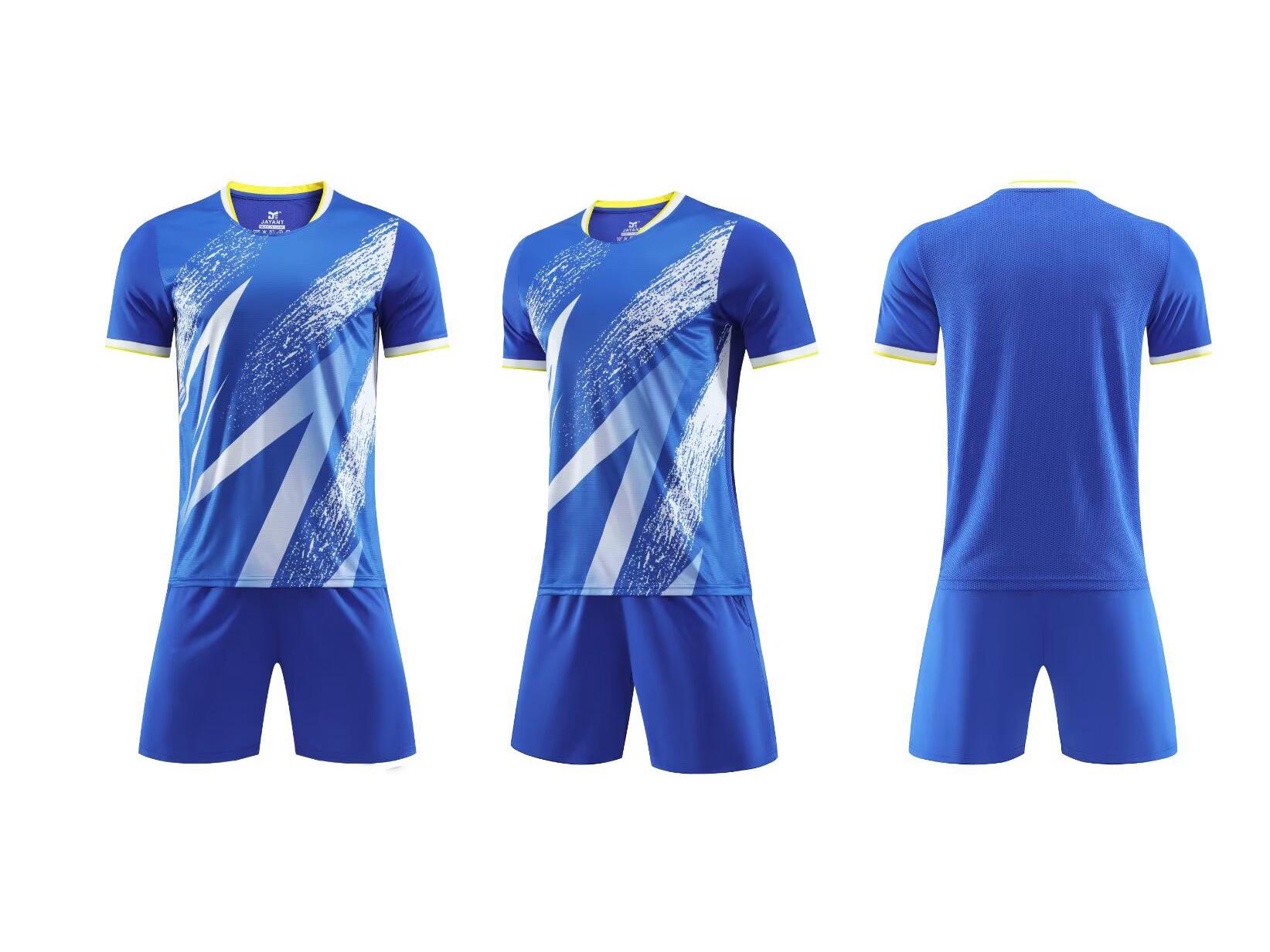 

Unisex Football Jersey Set XS-4XL: Summer Training & Competition Uniform L ярко-синий