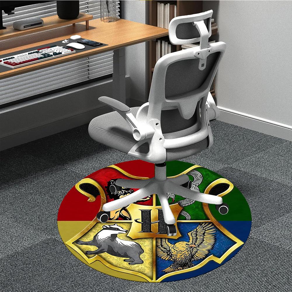 

1pc Harry Potter Carpet, Round Non-Slip Durable Large Size Office Carpet, Suitable for Office, Beautiful Decoration 80cm