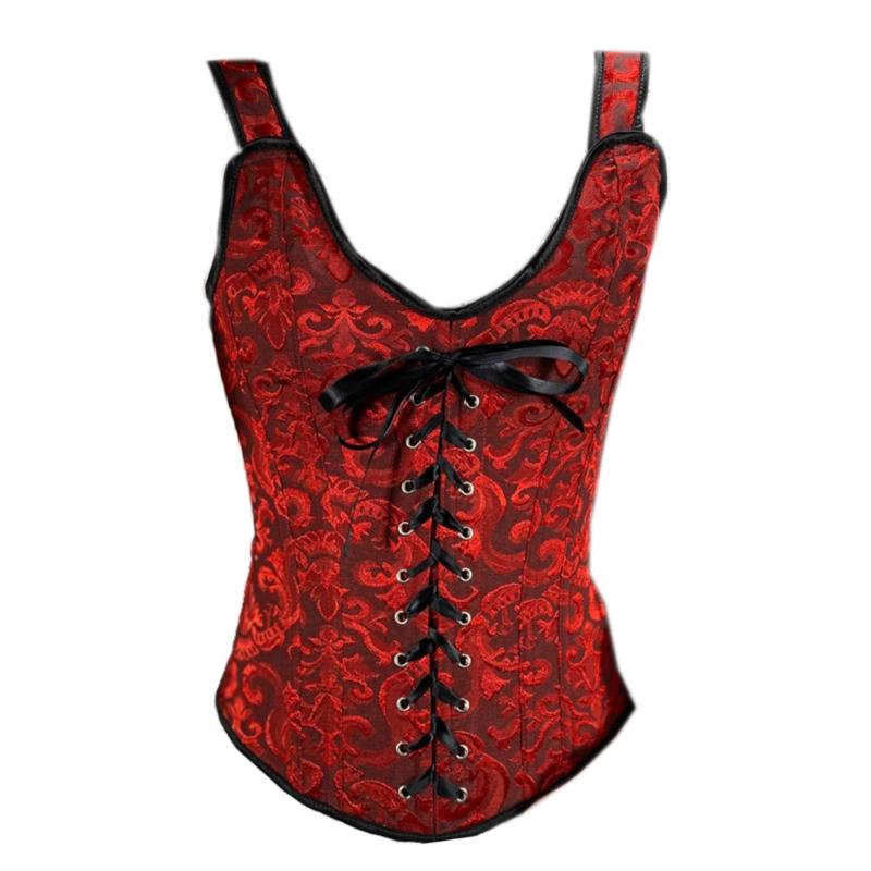 Corset Crop Tops Burlesque Lingerie Corset Top Vest Hot Shaper Overbust Corset Gothic Clothing Corsage Medieval Ladies