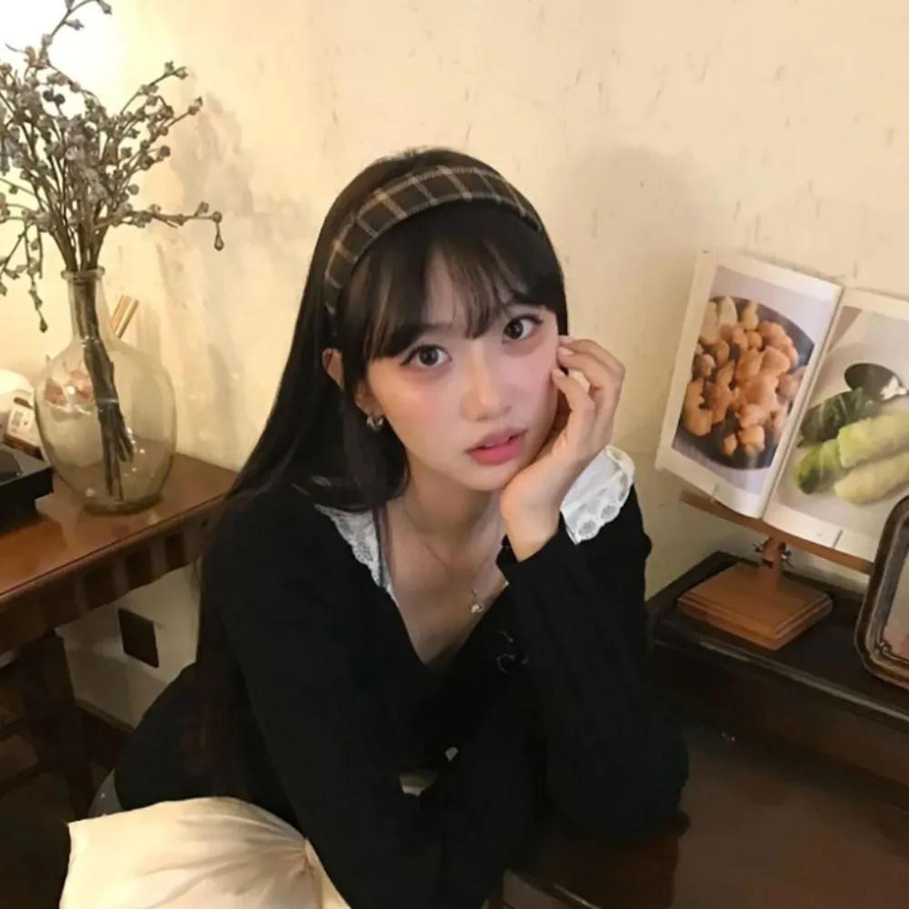 Heritage Check Wide Hairband / Vintage Wide Thick Face Wash Headband