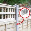 10Pcs Galvanized Steel Panel Clip   Secure Not  Corrosion multiple  Sized Windproof Fence Fasteners for Wooden Brick Posts