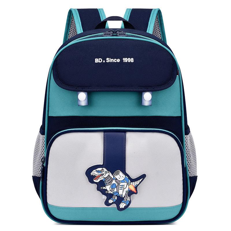 Adorable Cartoon Kids Backpack Breathable Oxford Cloth Large Capacity School Bag For Boys And Girls