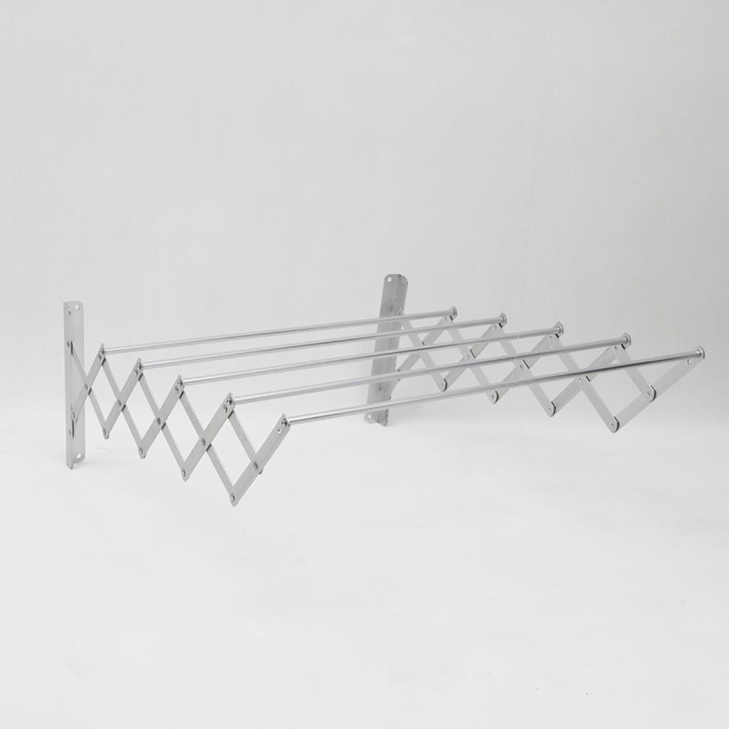 Aluminum Alloy Silver Foldable Save Space Clothes Dryer Clothes Rack Dry Silver Multi-Function Clothes Dryer Energy Saving Clothes Hanger Rack