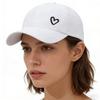 Solid Color Sunshade Sun Hat Love Heart Snapback Hat Simple Ponytail Baseball Cap  Outdoor