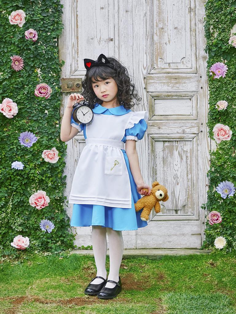 Clearstone Cosplay Halloween Wald Alice Mädchen Kinder 140cm Mädchen Blau