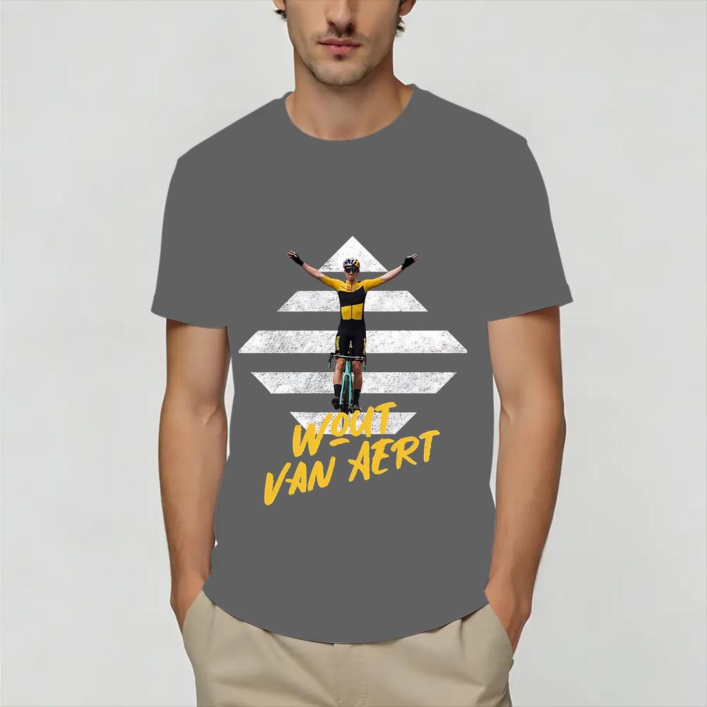 Wout Van Aert T Shirt Summer Pure Cotton Tshirts For Unisexs Leisure Design Tshirt Short Sleeve Y2k Casual Top Tees