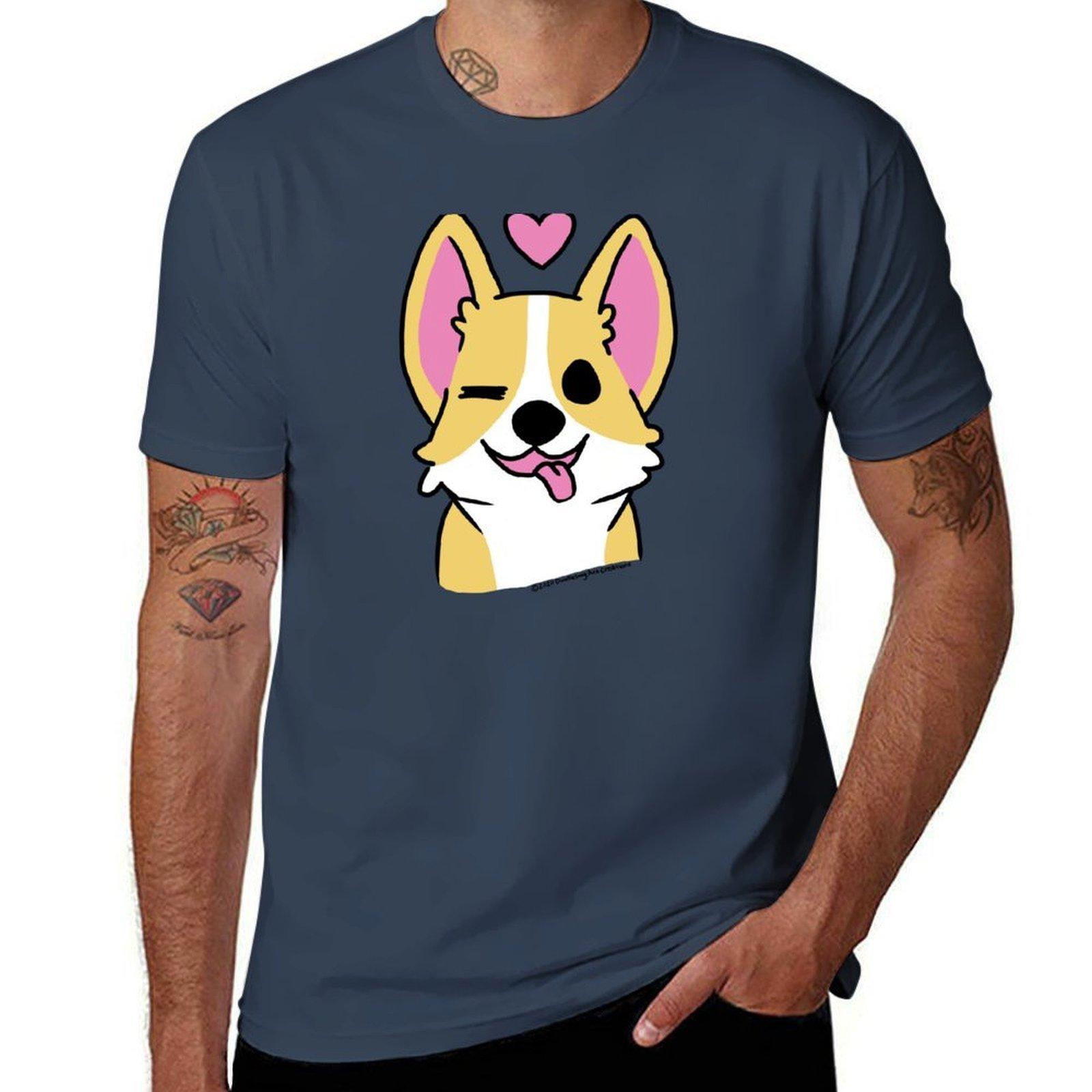 Corgi TShirt Breathable Sportswear TShirt for Unisex S