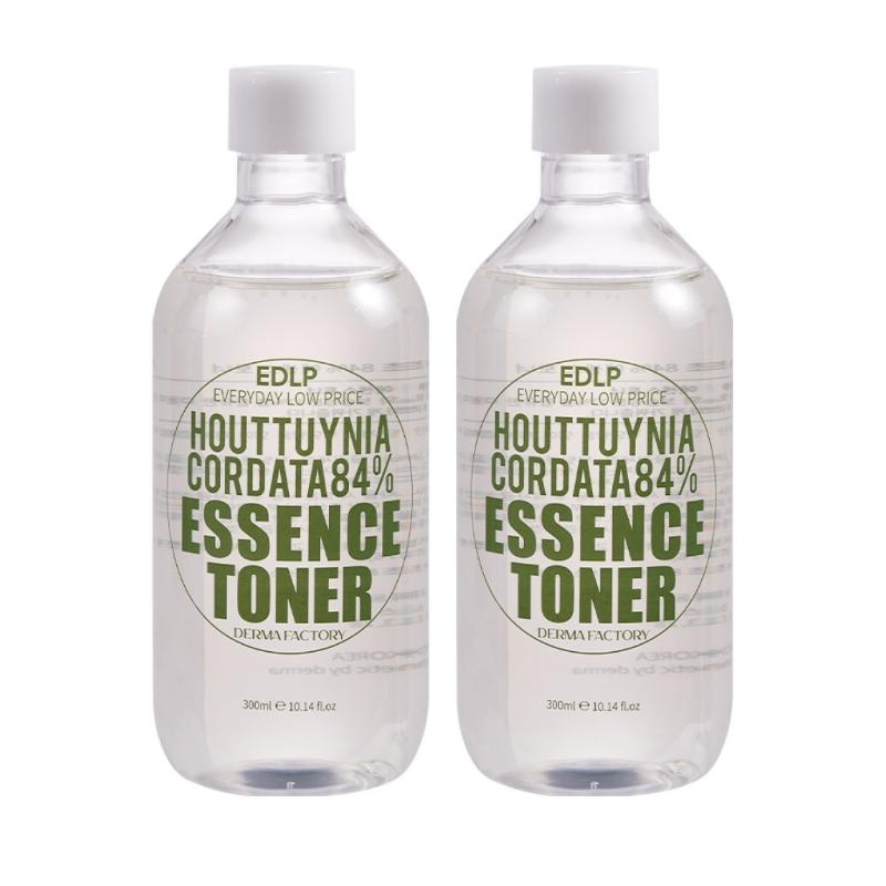 

[Derma Factory] EDLP Houttuynia Cordata 84% Essence Toner 300ml (2-Pack) - Professional Intensive Soothing & Skin Calm Therapy