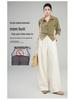 2026 Spring Women's Tencel Wool High-Waisted Wide-Leg Pants - Casual Loose Drapey Slimming Floor-Length Trousers