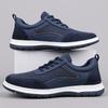 2026 New Lightweight Men Casual Leather Sneakers Non-slip Breathable Male Outdoor Running Shoes Lace Up Soft Sport Shoes