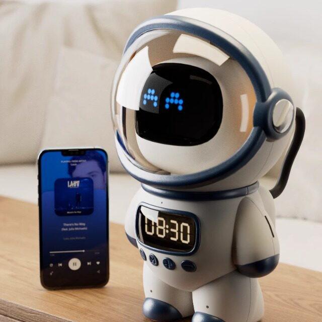 Smart AI Voice Robot Speaker: Children's Alarm Clock & Gift