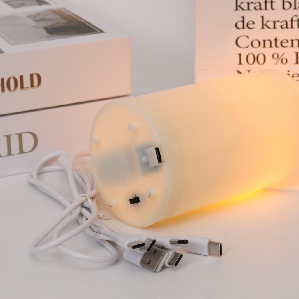 Remote-Controlled LED Candle: USB Rechargeable Flickering Lights for Weddings, Restaurants, Concerts, or Romantic Settings