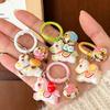 Funny Cartoon Pony Keychain Pendant Cute Fashion Animals Key Ring Year Of The Horse Backpack Decoration Accessories Gifts