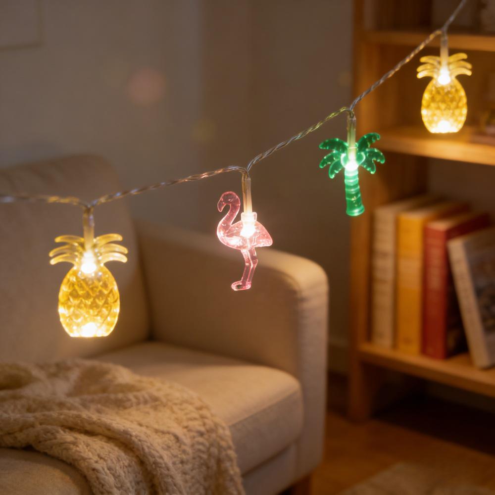 LED Pineapple Coconut Tree String Lights for Children's Room Decor