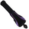 Andux Long Neck Golf Hybrid Club Headcovers with Interchangeable Numbered Set of 2 Tags, (Black/Purple)
