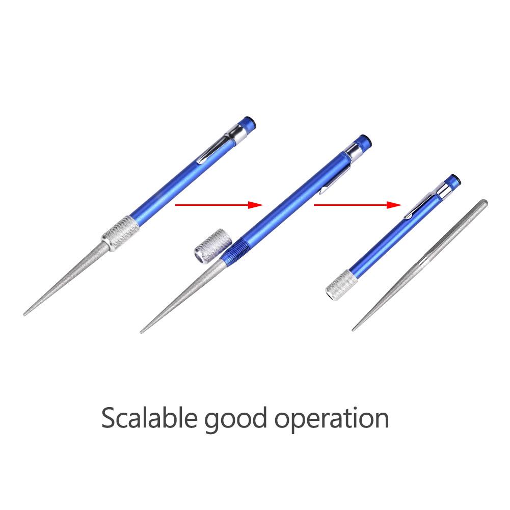 Affûteur Affûteur Crayon Pierre d'affûtage Multifonction Type Crayon Affûteur de Couteaux Bâton pour Cuisine Extérieure