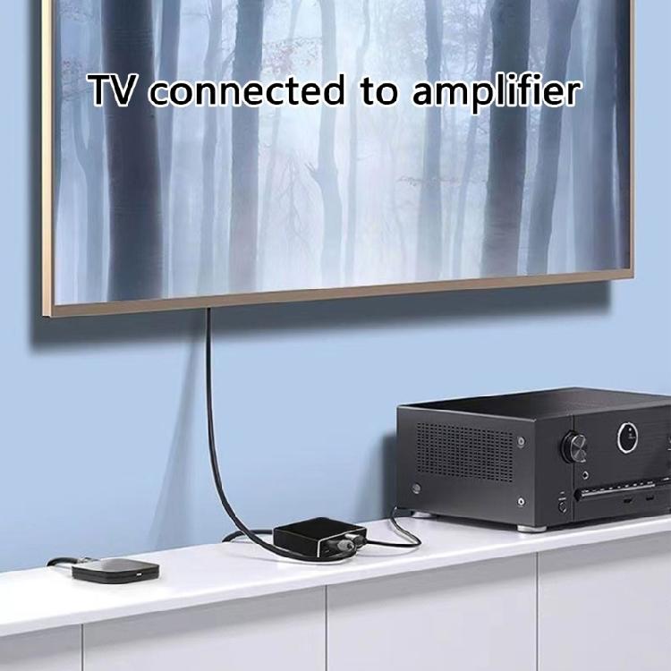 Kompakter 4K HDTV Audio Extraktor 4K HDTV Audio Splitter Unterstützt 5.1 Surround Sound für Mehrgerätekompatibilität