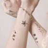 Niche Simple Mini Floral Tattoo Sticker, Cold And Plain Style Exquisite Small Flower Arm Collarbone Waterproof And Long-Lasting Tattoo