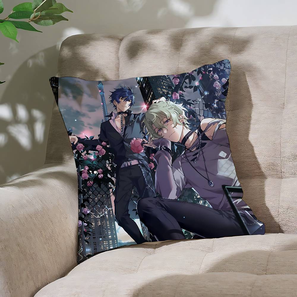 Ensemble Stars Pillow Case Throw Pillow Cover Nordic Vintage Style Cushion Covers Home Living Room Sofa Couch Seat Decor