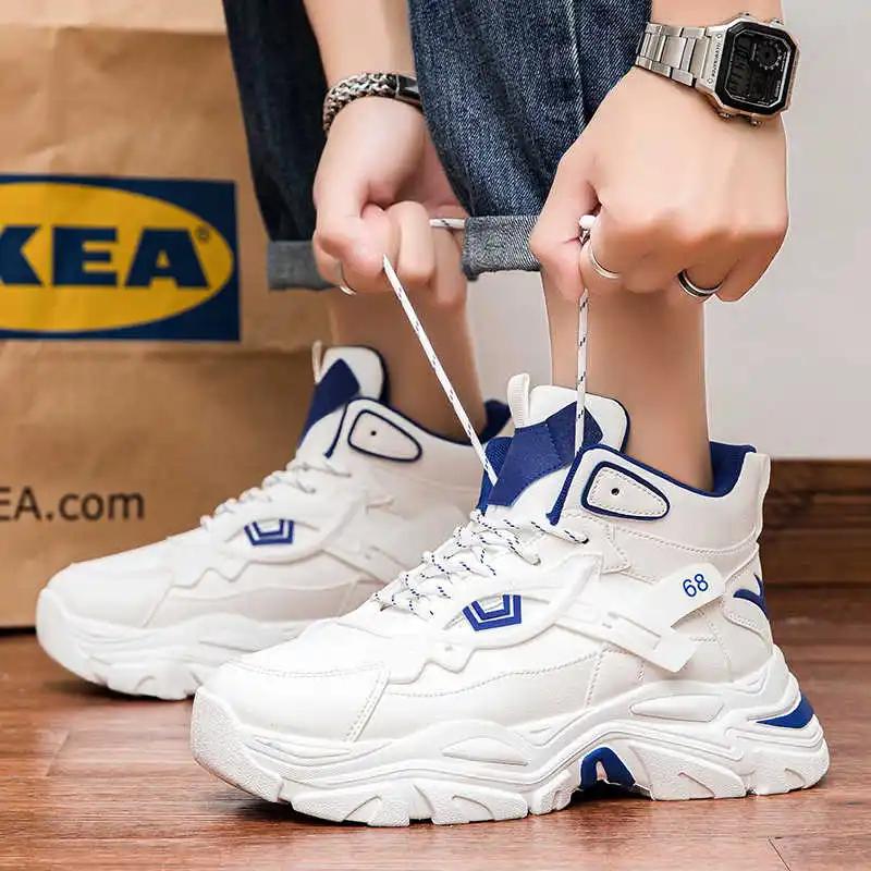 Fashion Parkour Round Tip Men Designers Sneakers Luxury Men's Shoes Casual Men Shose Sports Out Upper Idea Stylish On Sale