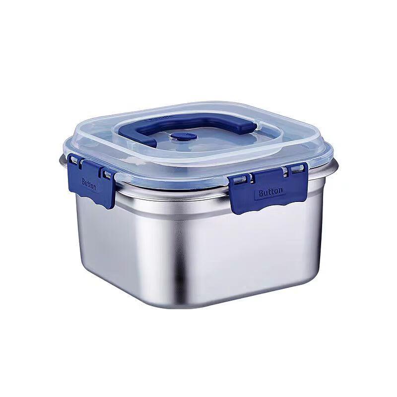 Square 304 Stainless Steel Food Storage Container