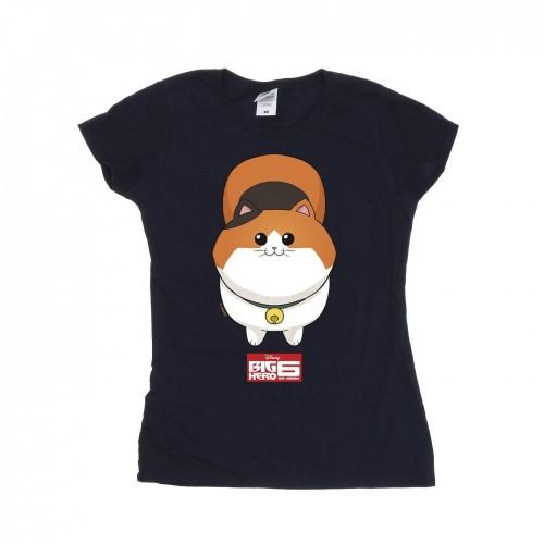 

Disney Womens/Ladies Big Hero 6 Baymax Kitten Face Cotton T-Shirt XXL білий