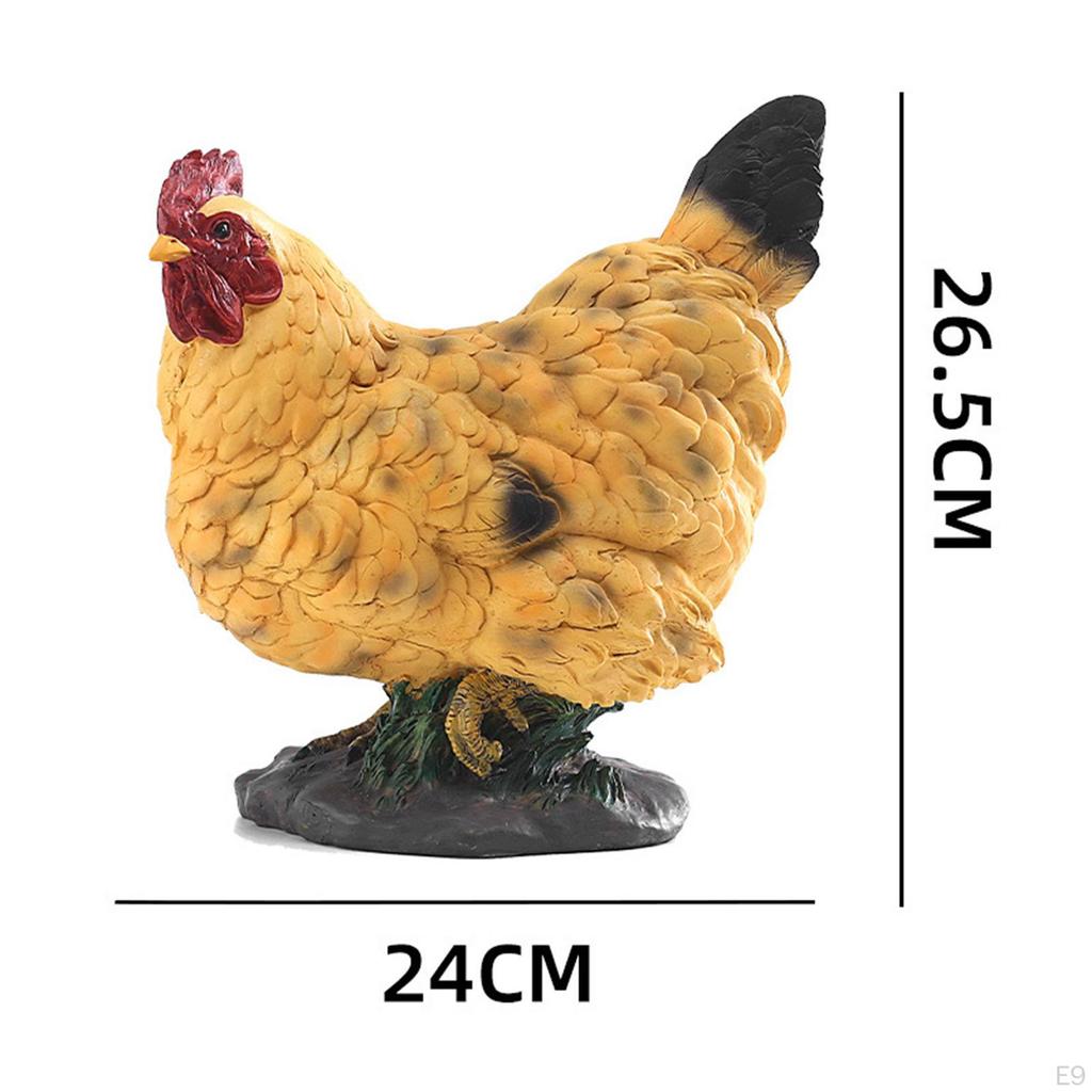 Garden Statue, Chick Sculpture Adorable Animal Figurine Crafts for Courtyard Fairy Landscape