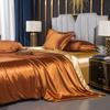 Bedding Set Solid Color Luxury Bedding Kit Rayon Satin Duvet Cover Set Twin Queen King Size Bed Set 4pcs Home Textile