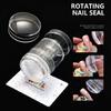 Nail Art Stamper,Clear Silicone Stamping Jelly with Scraper for DIY Nail Decors Transparent Visible Body,No Misplacement
