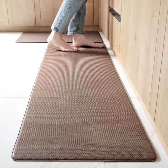 Pvc Kitchen Leather Carpet Waterproof And Oil -Proof Dining Room Long Floor Mat Home Balcony Corridor Living Room Decor Door Mats