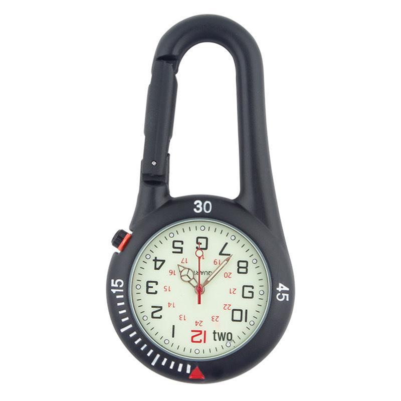 שעון קרבינר חיצוני זוהר: שעון כיס או תרמיל נוח לקשישים ולסטודנטים