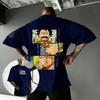 One Piece anime pattern Tshirt  Mens 2026 Summer Y2K Loose Pure Cotton ShortSleeved Tshirt  Street Casual Jacket