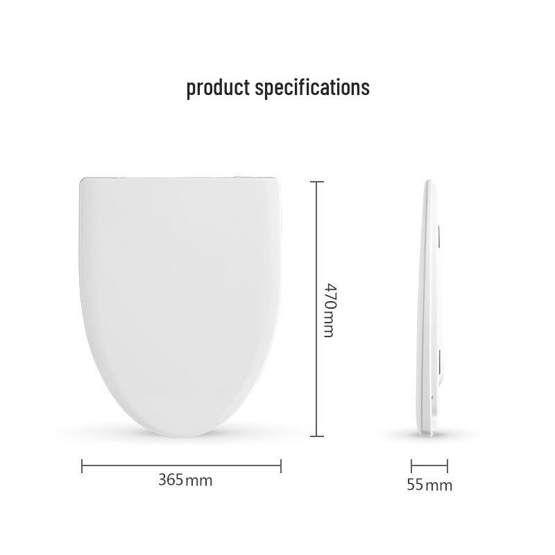 Universal Heated Toilet Seat Cover with Night Light & Intelligent Temperature Control