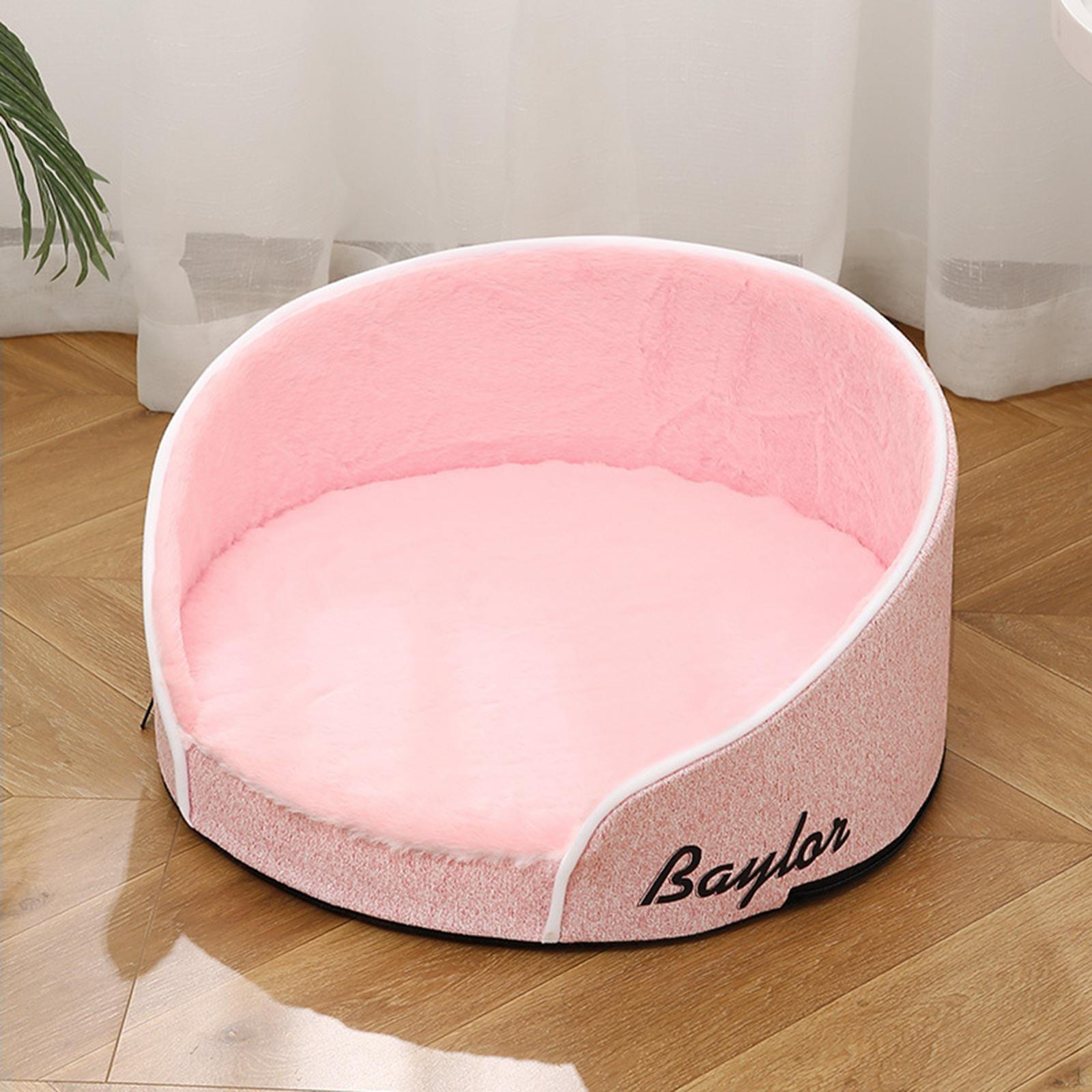 

Comfortable Cat Nest Doggie Beds Memory Sofa Pad Pet Nesting Bed Mat Kitten for All Breeds Puppy рожевий