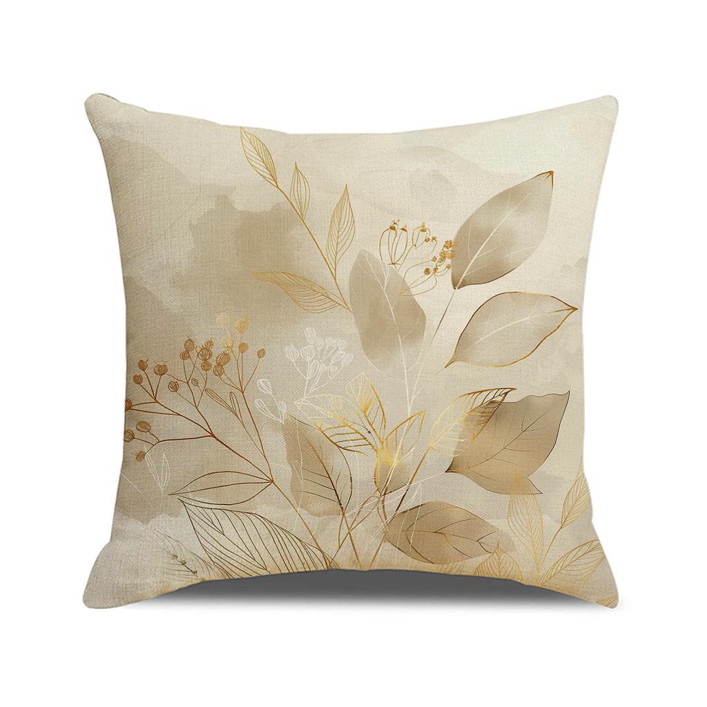Spring and Summer Versatile Floral Print Pillow Nordic Home Decoration Sofa Cushion Linen Breathable Comfortable Seat Cushion