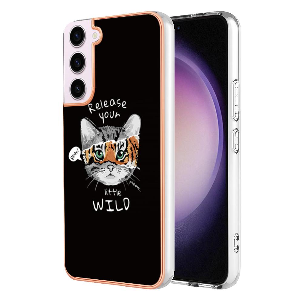 Für Samsung Galaxy S20, S21, S22, S23, A13, A14, M11, M31, M51, Note20... Tiere, Leopard, Bier Musterdrucke In-Mold-Dekoration ultradünne weiche Handyhülle