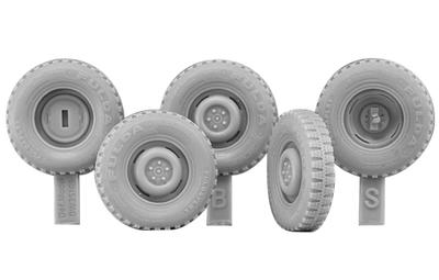 Current German VW Iltis 4WD Small Military Vehicle Weight Deformation Tire Set Fulda Type Resin Parts DW35169 DEF.Model 1/35 (Type 183) #1 (for ACE)