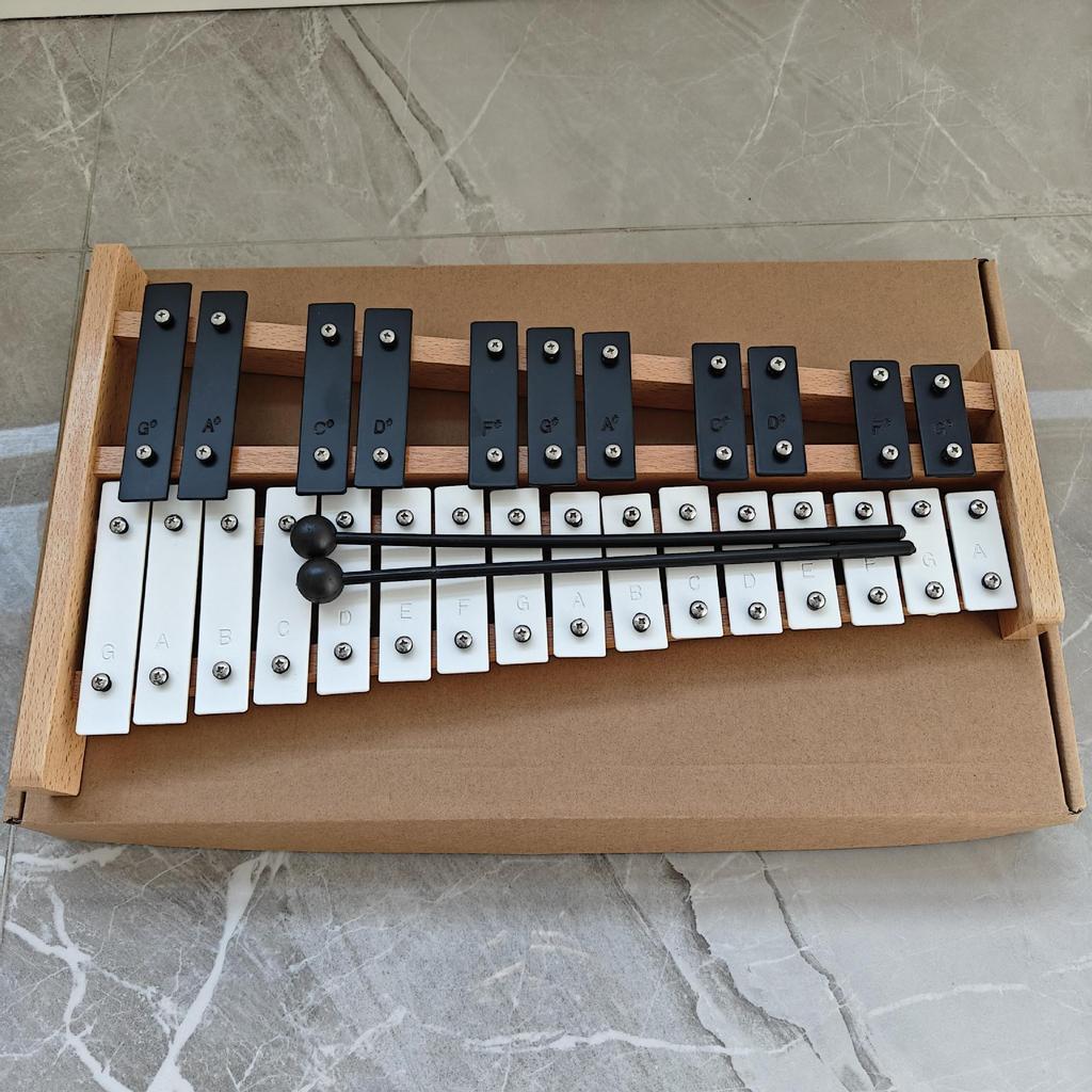 27-Note Steel Glockenspiel Xylophone: Perfect for Beginners, Christmas Gifts, and Early Childhood Education.