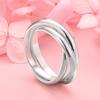 1 Stück 925er Sterlingsilber Exquisit 3 Ringe Mode Damen Accessoires Verlobungsschmuck Anhänger Geschenk