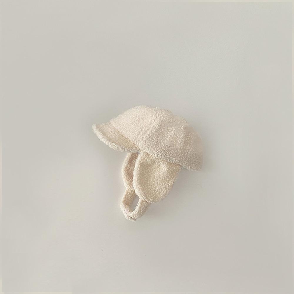 

Однотонные детские теплые шапки с защитой ушей, кепка с козырьком, детская бейсболка, зима белый