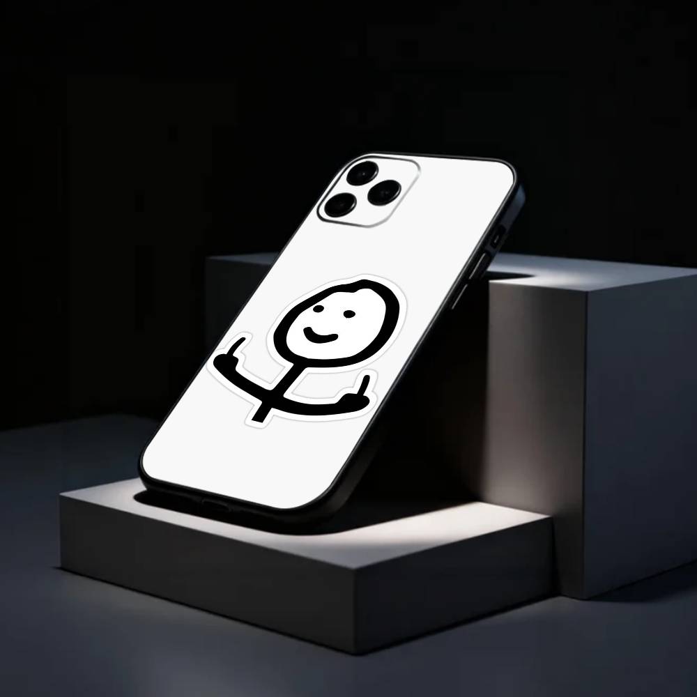 H-Hilarious M-Middle Finger Phone Case Silicone Soft For IPhone 17 16 15 14 13 12 11 X XR Plus Pro Max Plus