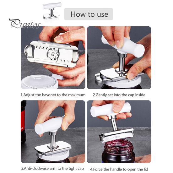 Wine Bottle Opener Can Convenient Ergonomic Handle Adjustable Kitchen Manual Drink Canned Fish Lid Cooking Tool Gadget