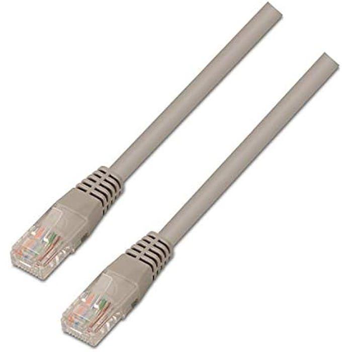 AISENS A135 – 0233 – Câble réseau latiguillo RJ45 (7 m, 10/100/1000 Mbit/s, commutateur/routeur/Modem/Panneau de Brassage/Point