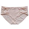 Bow Cutout Mid-waist Panties Women's Ice Silk Underwear Lift Hip Comfort Briefs for Women