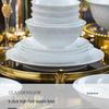 Jingdezhen Bílý podglazurovaný jídelní servis