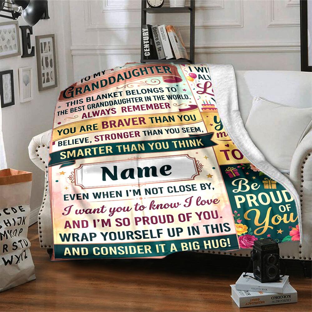 Love Pride Blanket Customize Your Name Blanket Soft And Comfortable It'S The Perfect Gift For Family Friends Or Loved Ones Suitable For All Seasons